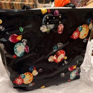 Kate Spade Black Gemstone Tote Bag